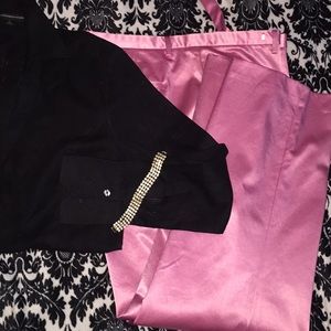 Pink! 💋🔥satin gap flat front party 🎉 pants 🎉💋